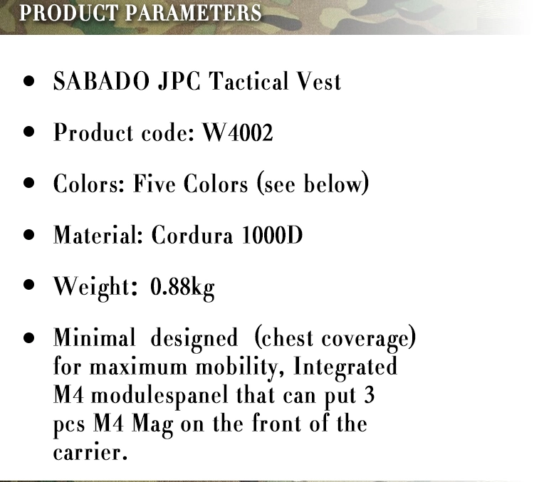 Sabado Outdoor Tactical Camo Vest